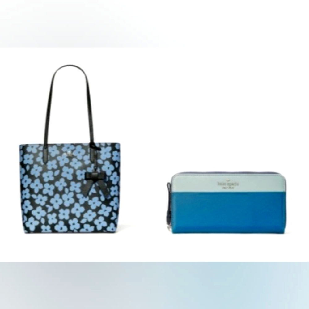 Like New Kate Spade tote & zip wallet